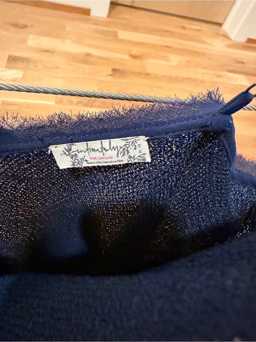 Free People Time to Shine Navy Blue Sequin Slip Dress - Picture 4 of 4